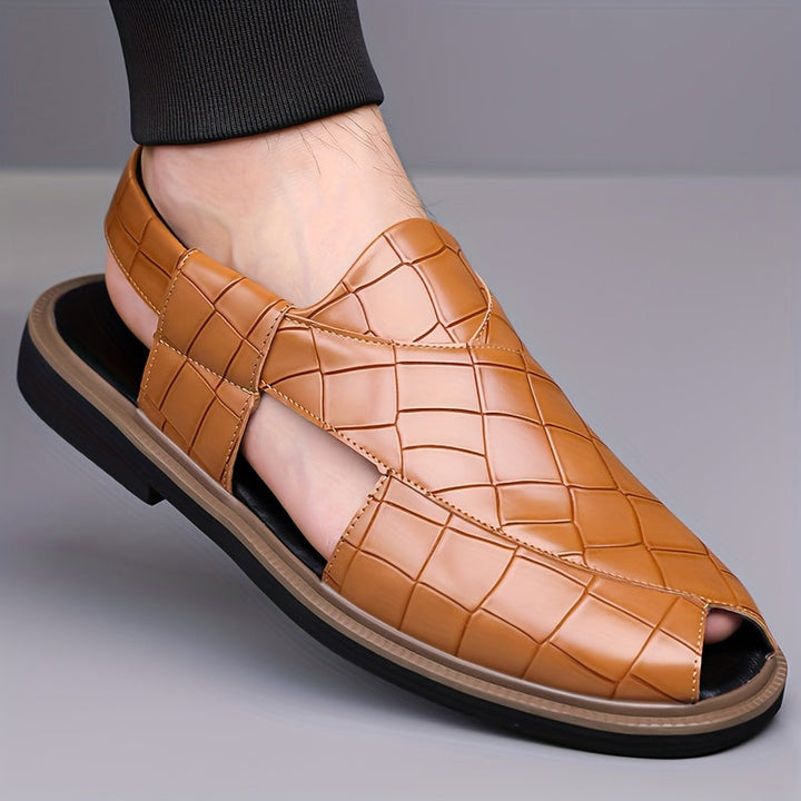 Malcolm | Sandały Wygodne w Stylu Woven