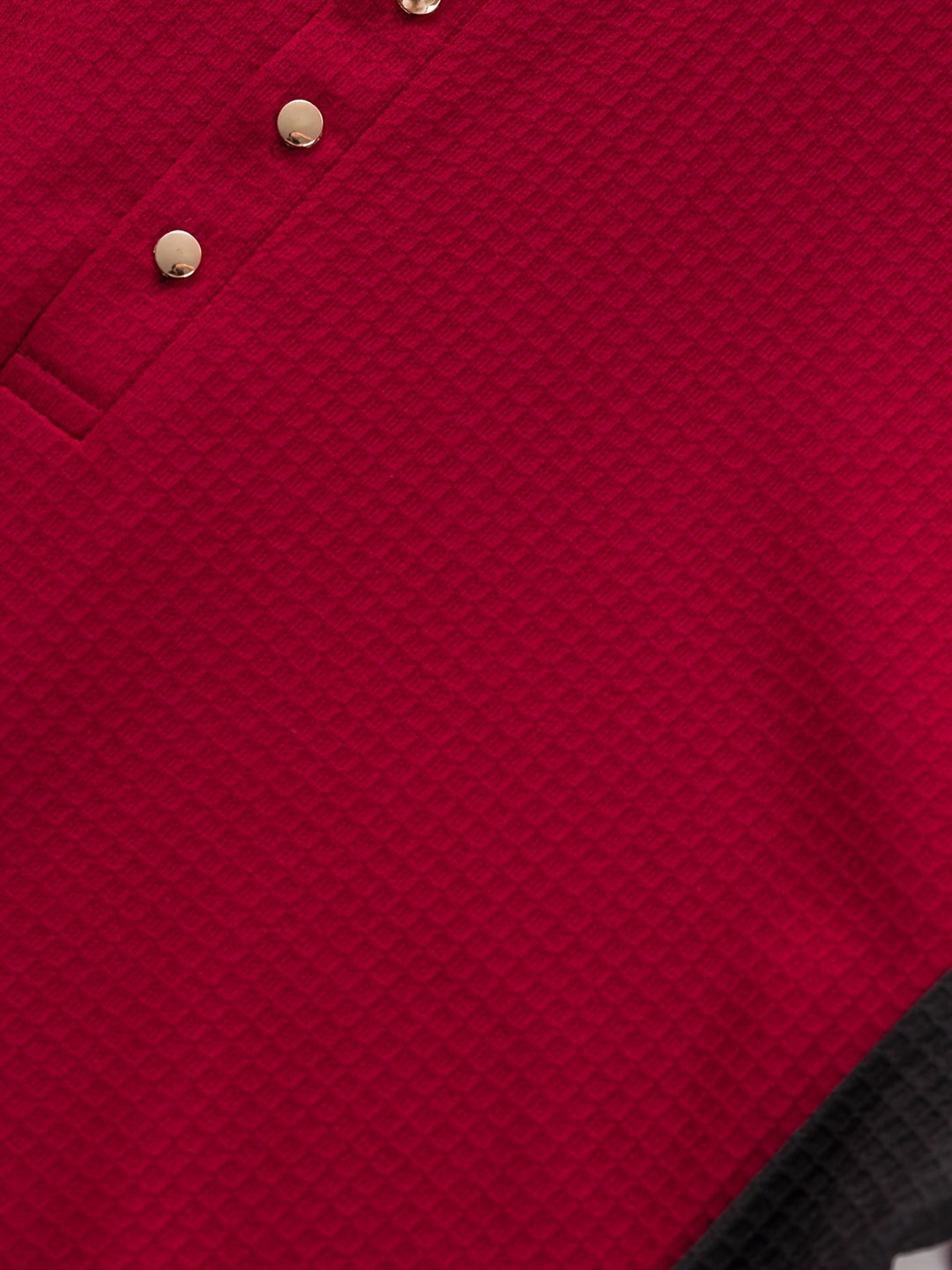Curtis | Teksturowany longsleeve Henley