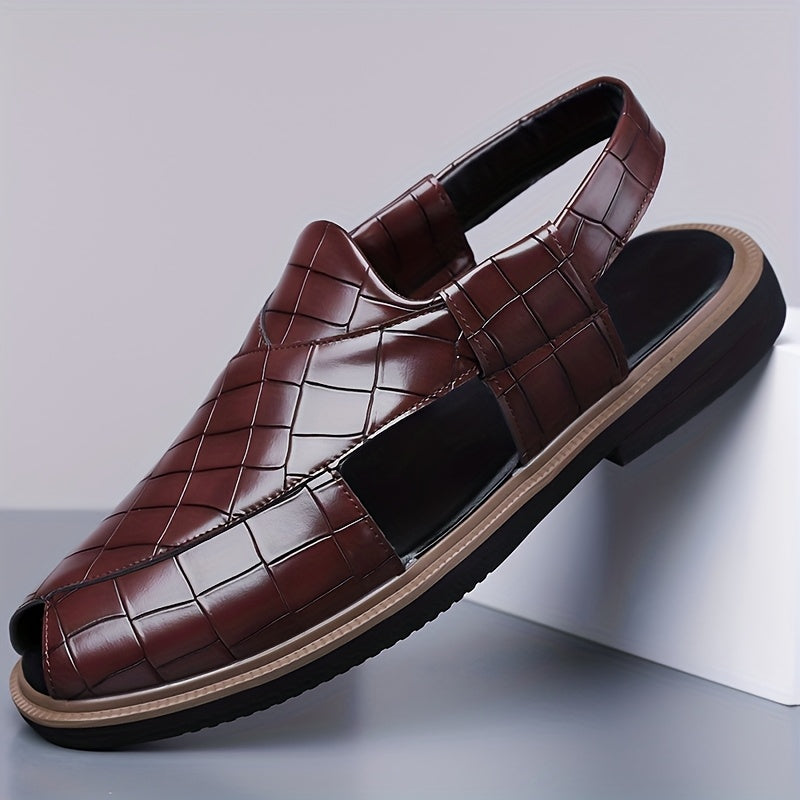 Malcolm | Sandały Wygodne w Stylu Woven