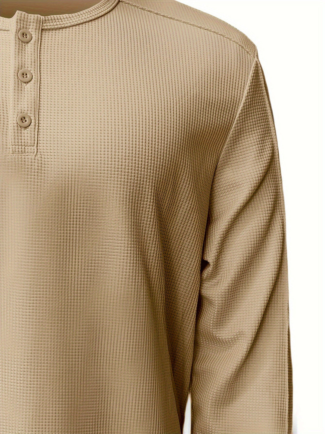 Carson | Teksturowany longsleeve Henley