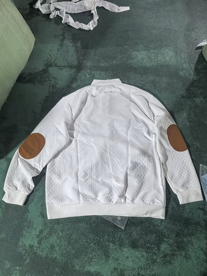 Ronan | Sweter Henley z Stojącym Kołnierzem i Guzikami