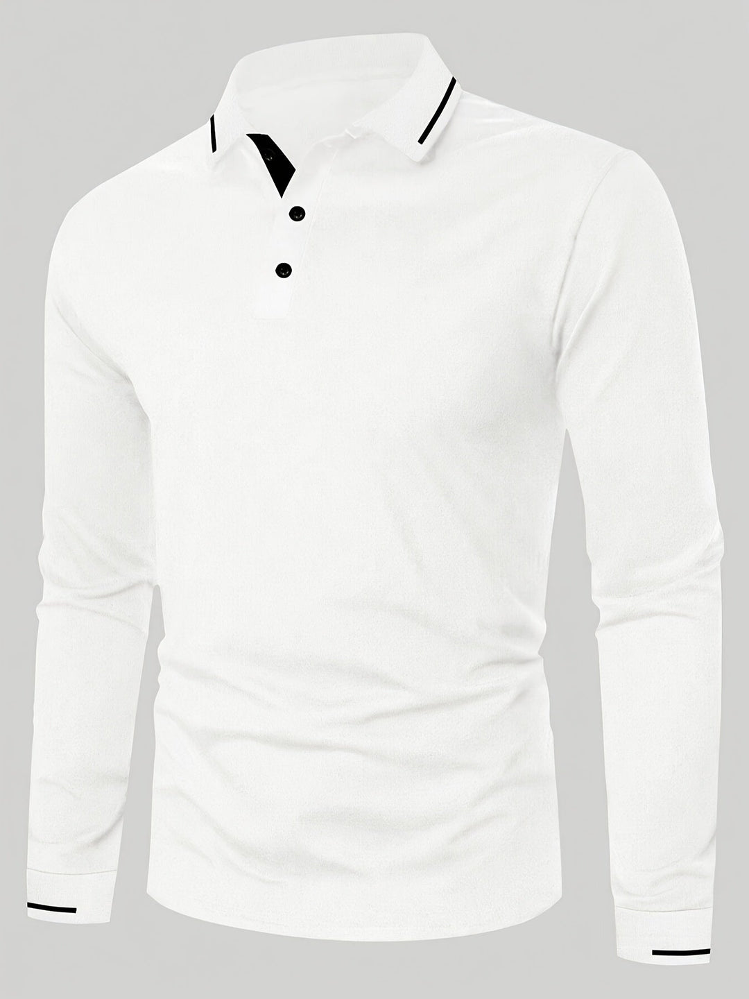 Dalton | Elegancka Koszula Polo z Długim Rękawem