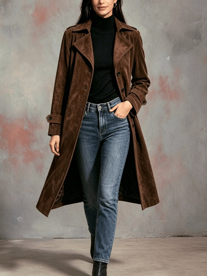 Waverly | Elegancki Płaszcz Długi