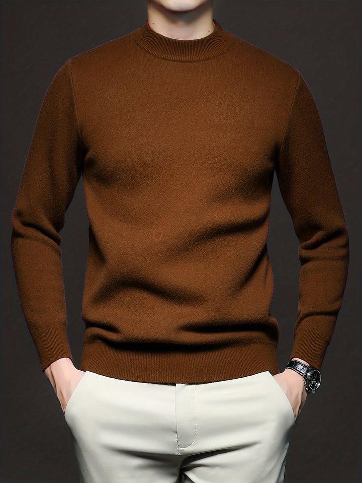 Everett | Elegancki Sweter z Wysokim Kołnierzem