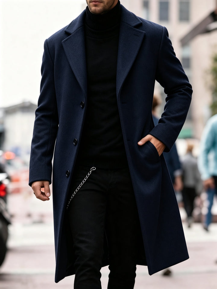 Chandler | Elegancki Długi Trencz