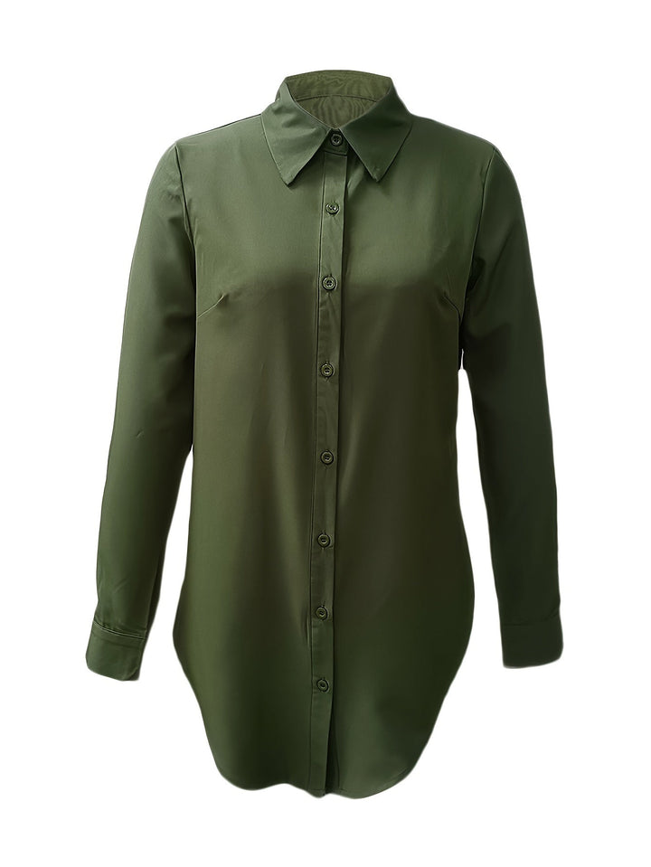 Quinn | Elegancka Bluzka z Guzikami Z Przodu