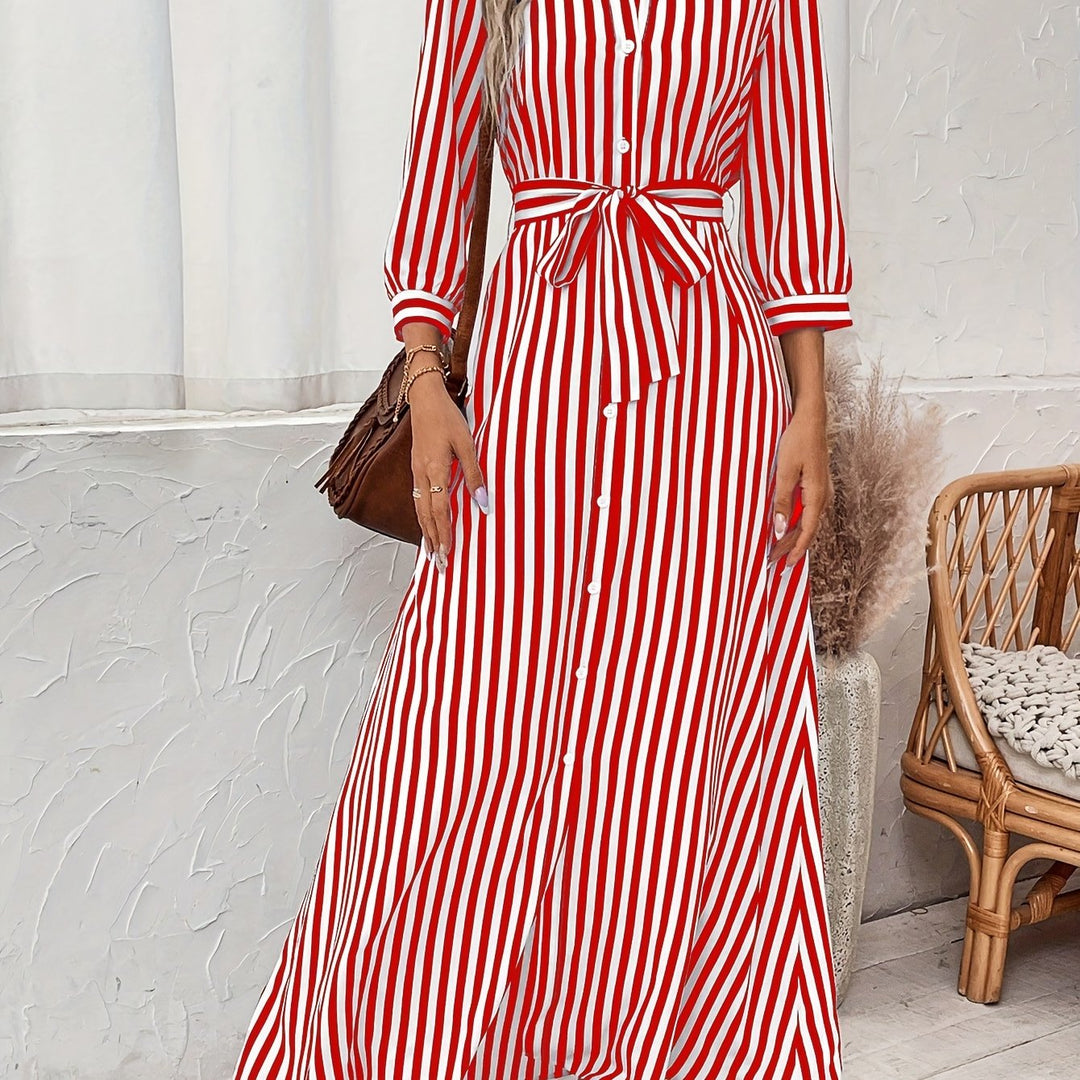 Meredith | Sukienka maxi z paskiem
