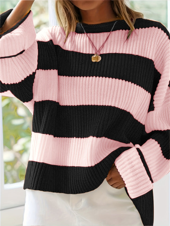 Ivy | Luźny sweter w kolorze blokowym