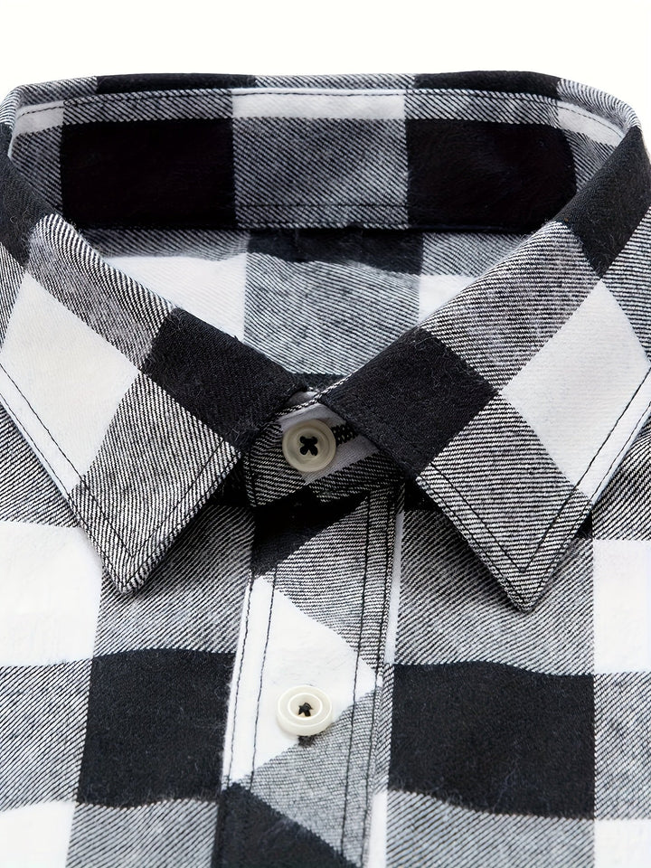 Miles | Klasyczna Koszula Flanelowa w Kratę