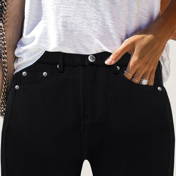 Joan | Jeansy Skinny z Wysokim Stanem