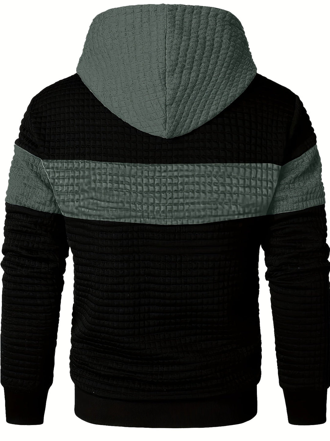Hayes | Teksturowana bluza z kapturem w kolorze blokowym