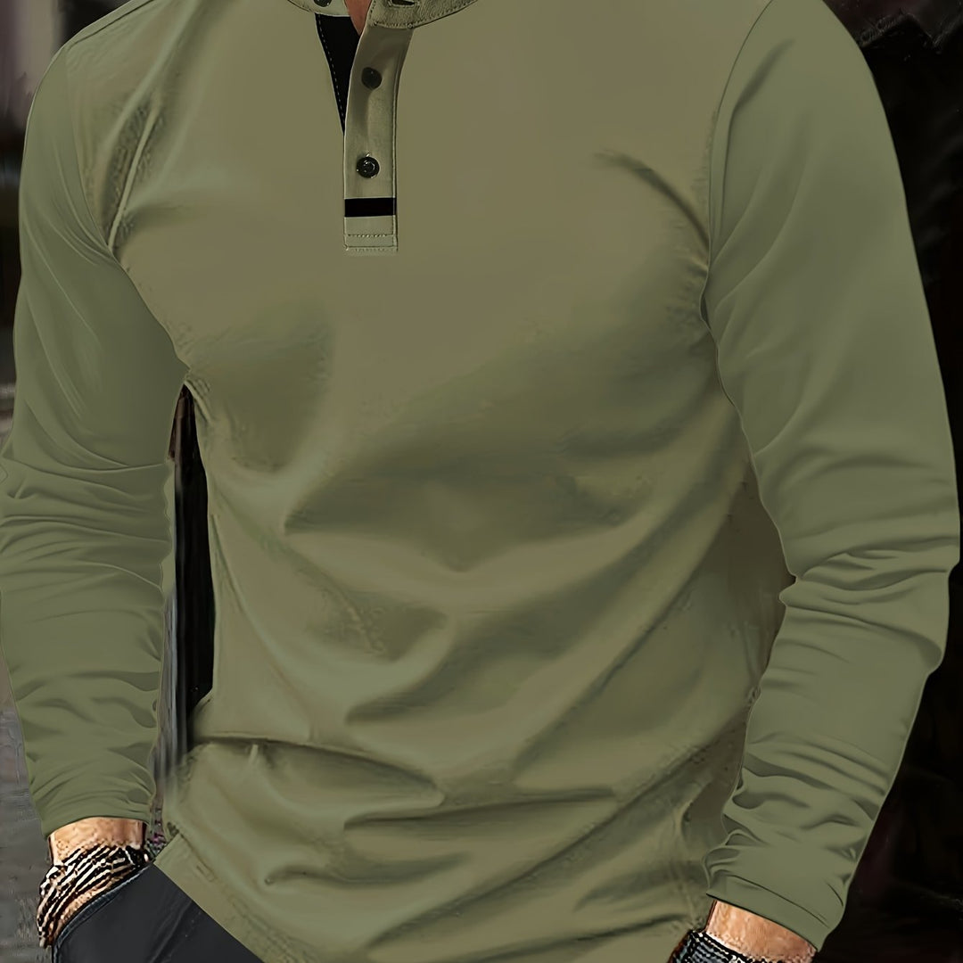 Jasper | Elegancki longsleeve henley