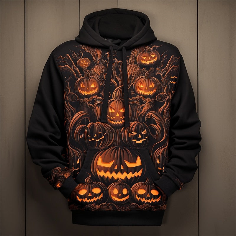 Holden | Halloweenowy Kaptur z Wzorem Dyni