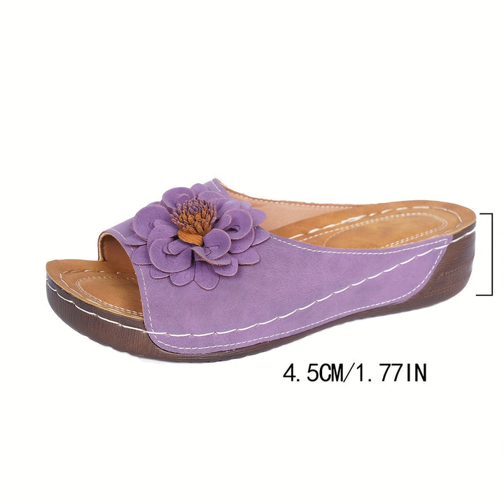 Melanie | Kwiatowe Wedge Sandals
