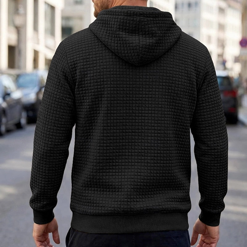 Bryce | Teksturowana Bluza z Kapturem