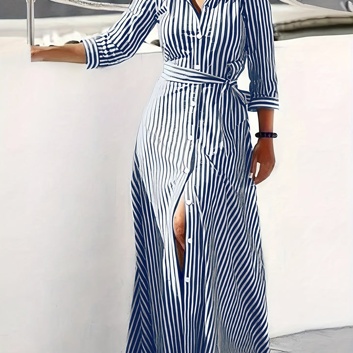 Meredith | Sukienka maxi z paskiem
