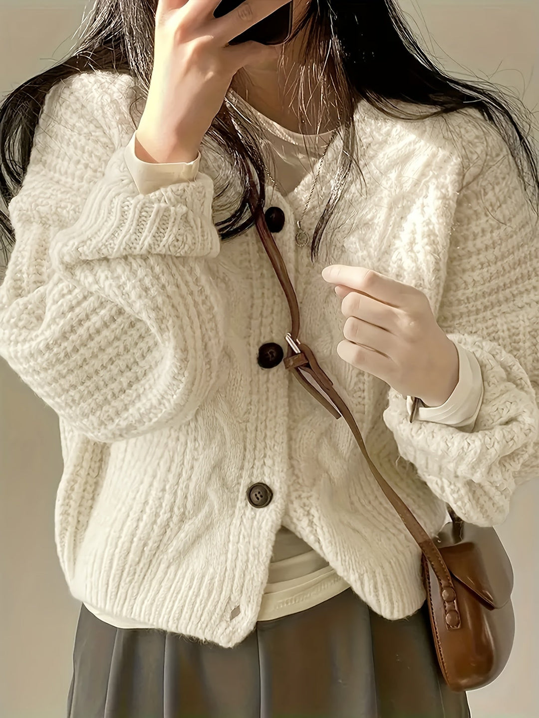 Estella | Gruby Sweter Kardigan