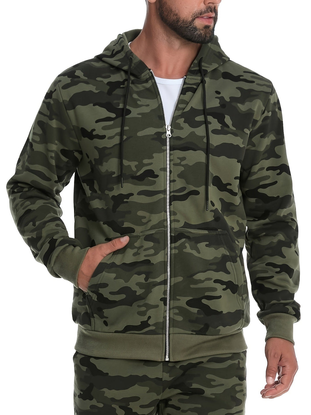 Gavin | Bluza z kapturem na zamek błyskawiczny