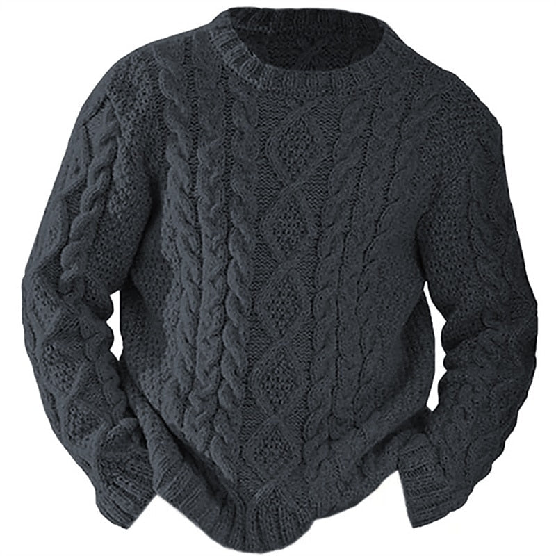 Ellis | Sweter z dzianiny w sploty
