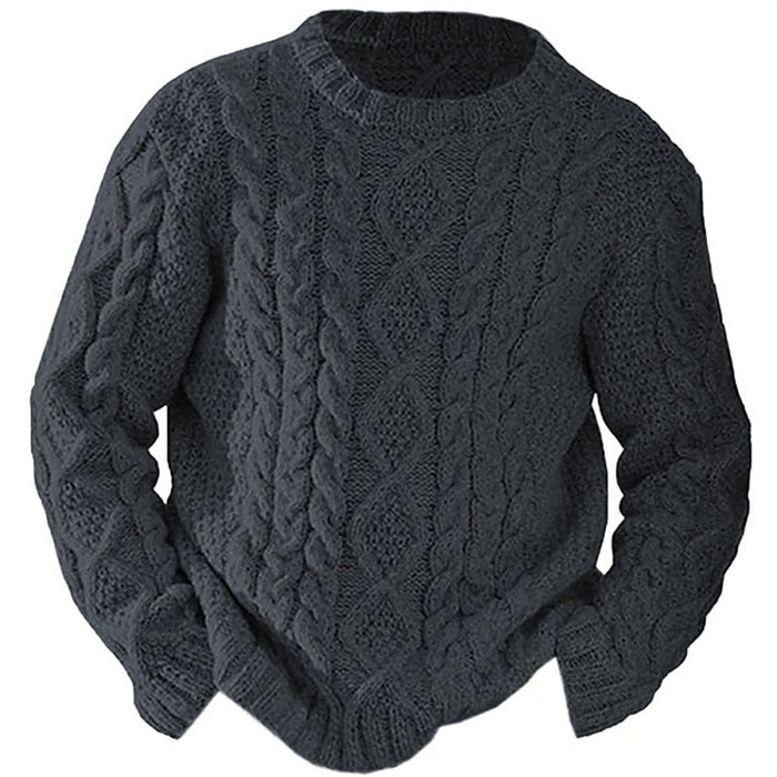 Ellis | Sweter z dzianiny w sploty