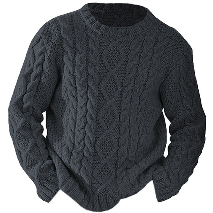 Ellis | Sweter z dzianiny w sploty