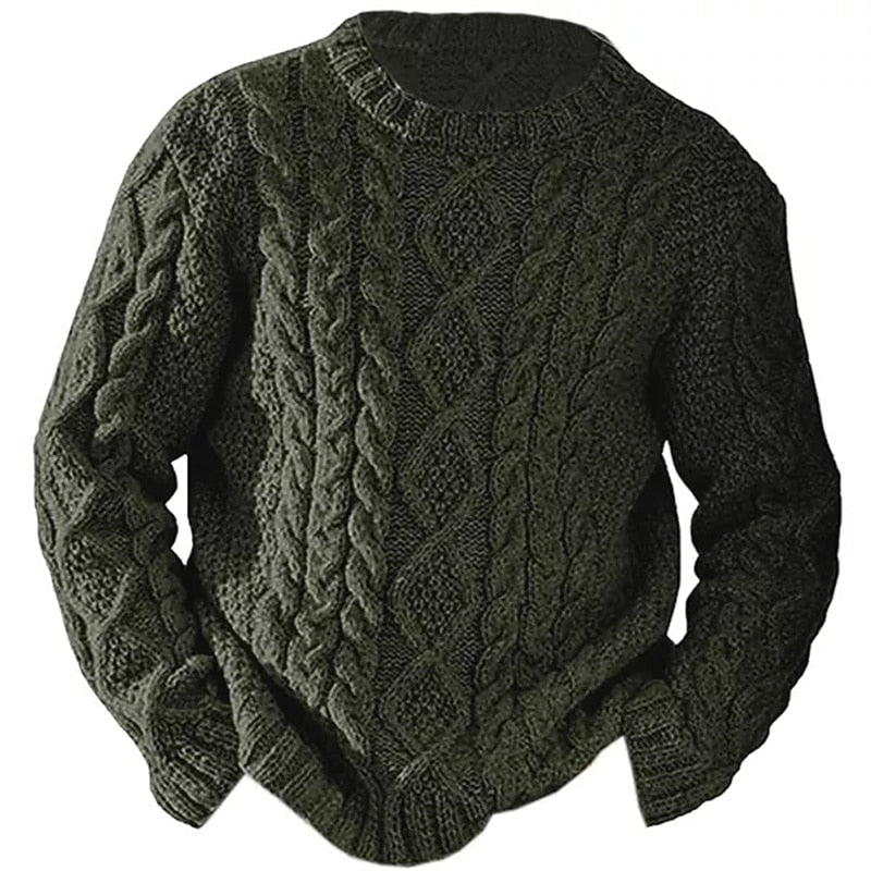 Ellis | Sweter z dzianiny w sploty