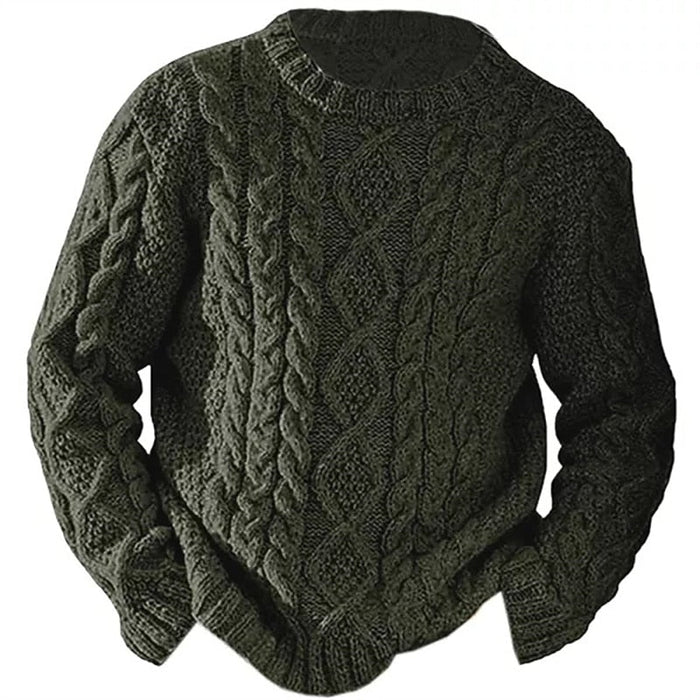 Ellis | Sweter z dzianiny w sploty
