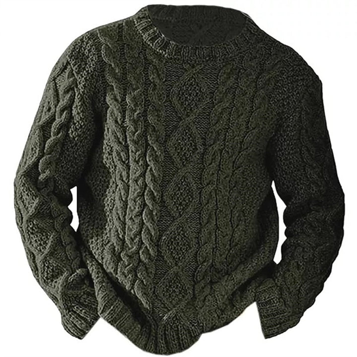Ellis | Sweter z dzianiny w sploty