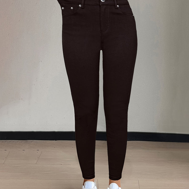 Sylvie | Jeansy Skinny z Wysokim Stanem