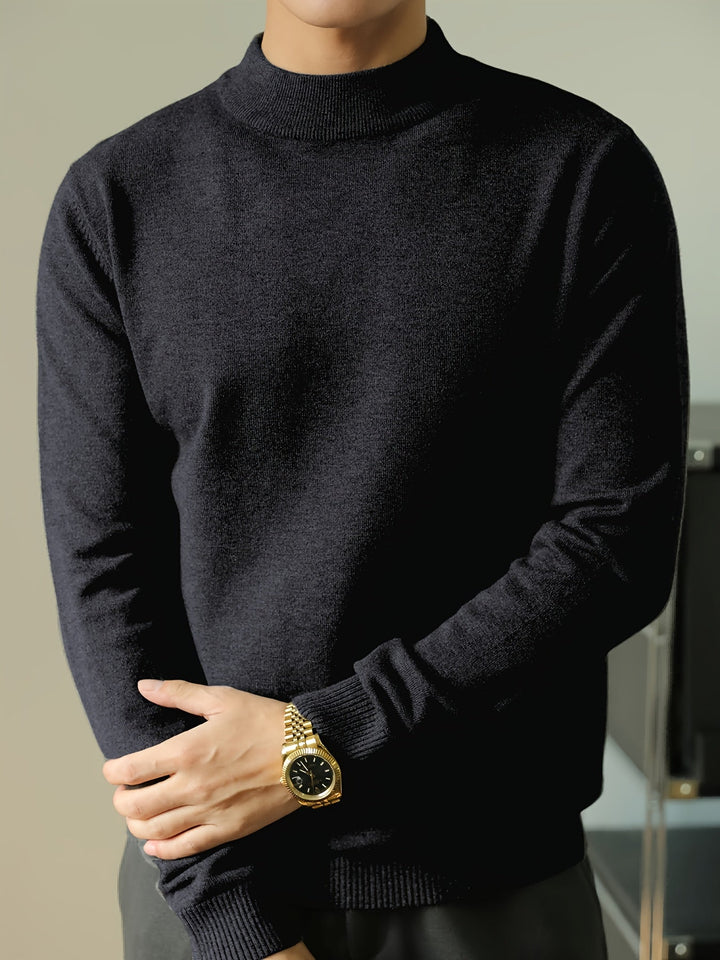 Everett | Elegancki Sweter z Wysokim Kołnierzem