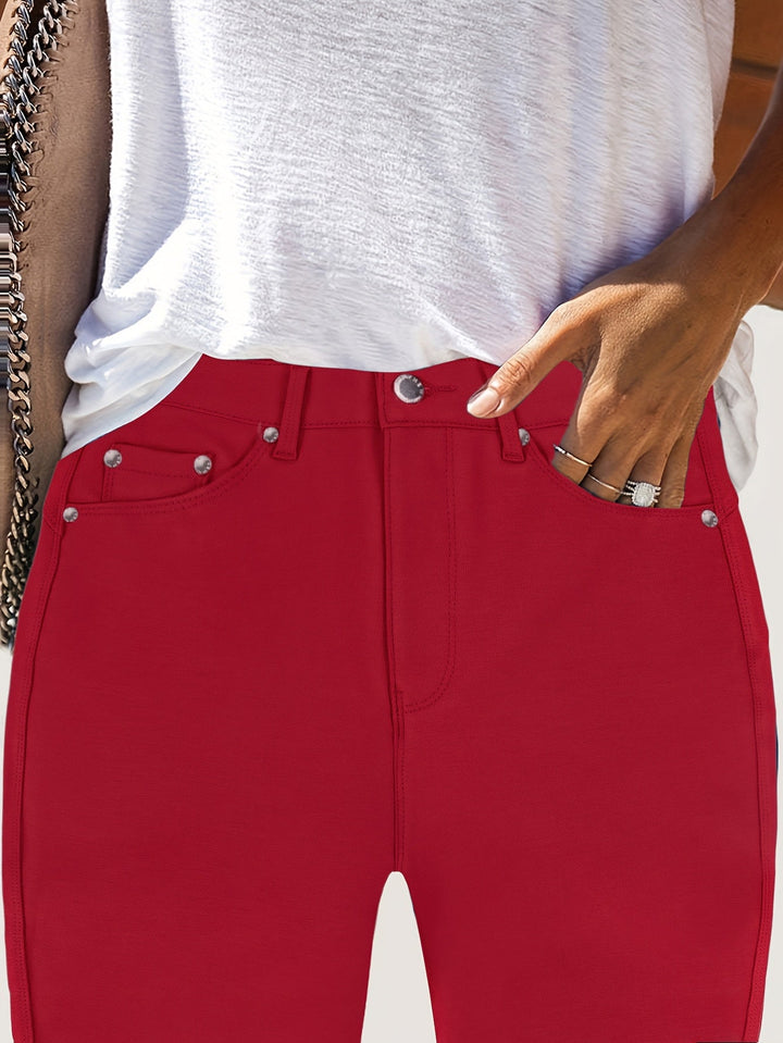 Joan | Jeansy Skinny z Wysokim Stanem