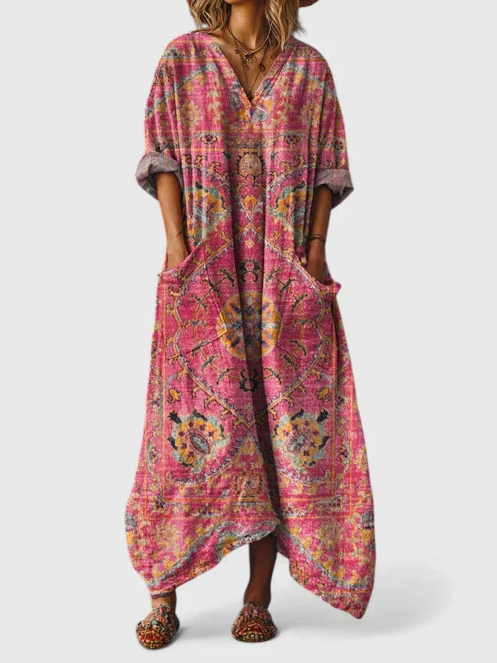 Aurora | Elegancka Sukienka Oversize z Kieszeniami