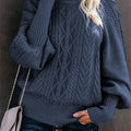 Eloise | Sweter z teksturowanym półkołnierzem