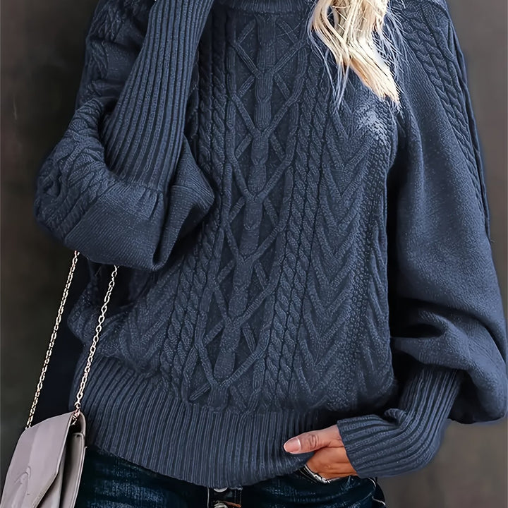 Eloise | Sweter z teksturowanym półkołnierzem
