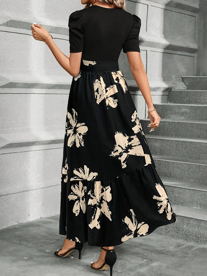 Felicity | Maxi Sukienka z Puff-Sleeve