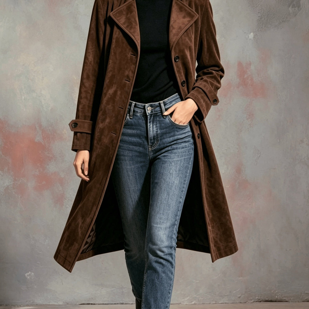 Waverly | Elegancki Płaszcz Długi