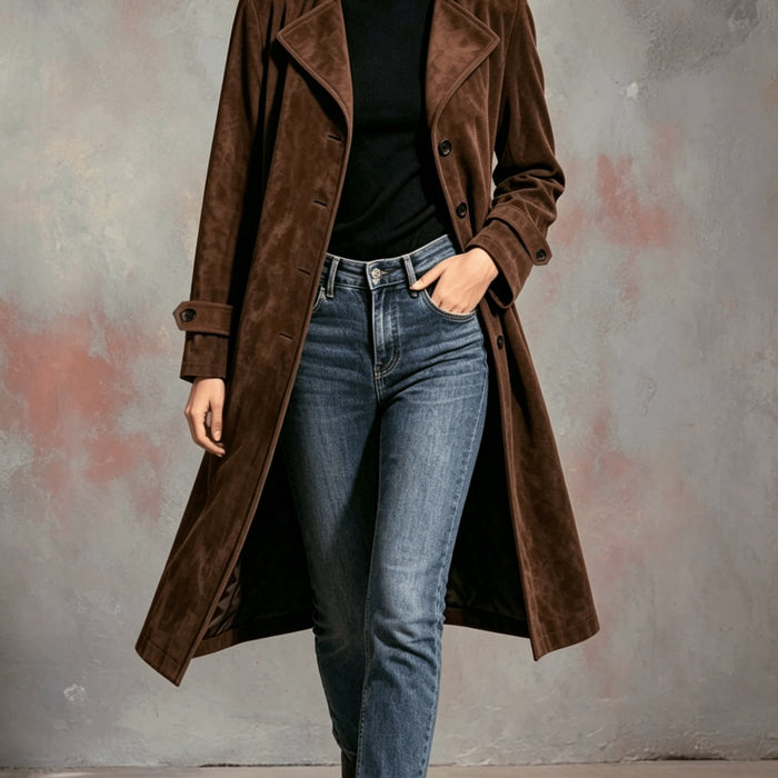 Waverly | Elegancki Płaszcz Długi