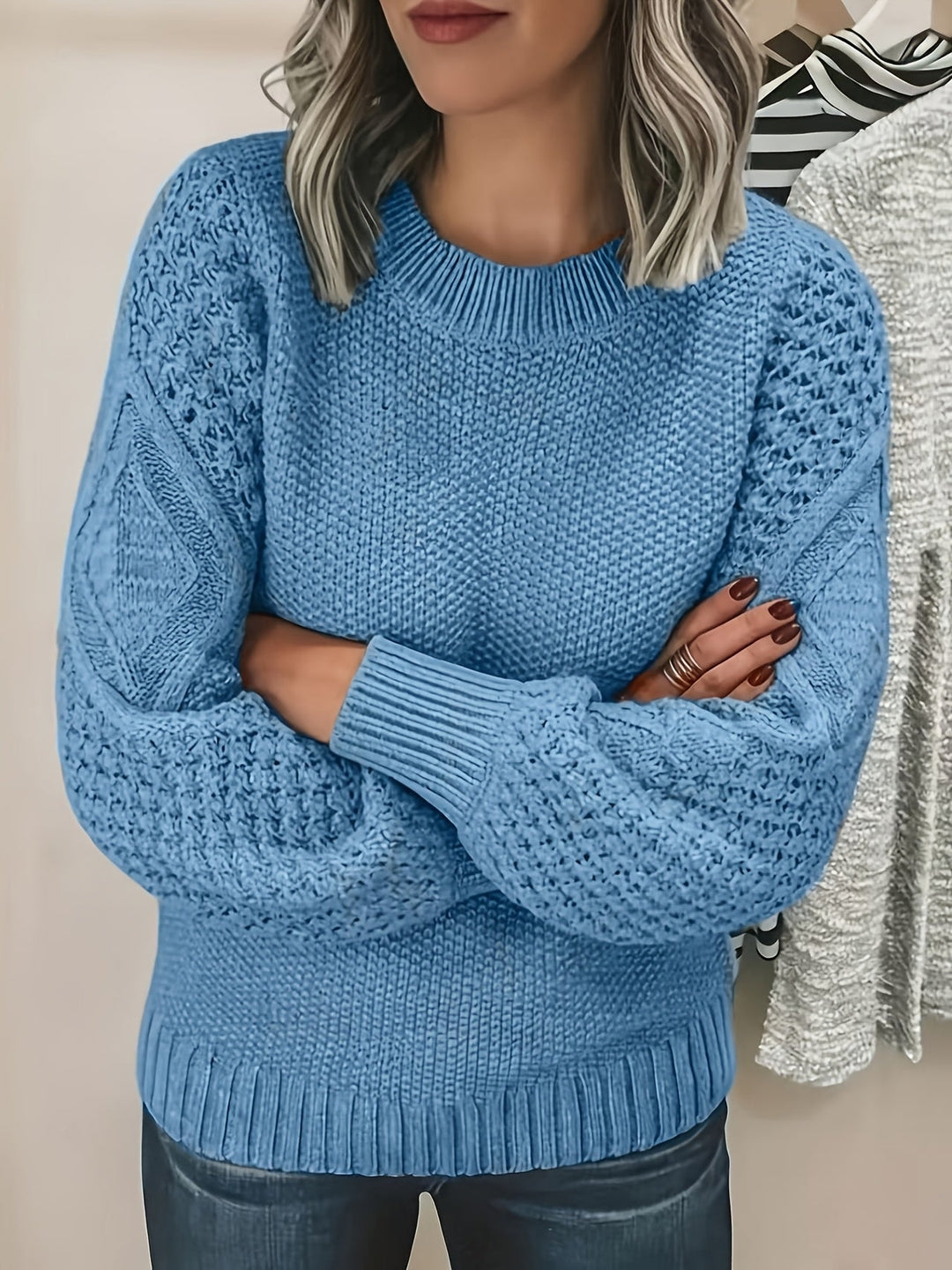 Bonnie | Przytulny Sweter z Lantern-Sleeve
