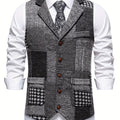 Tobias | Kamizelka w stylu patchwork