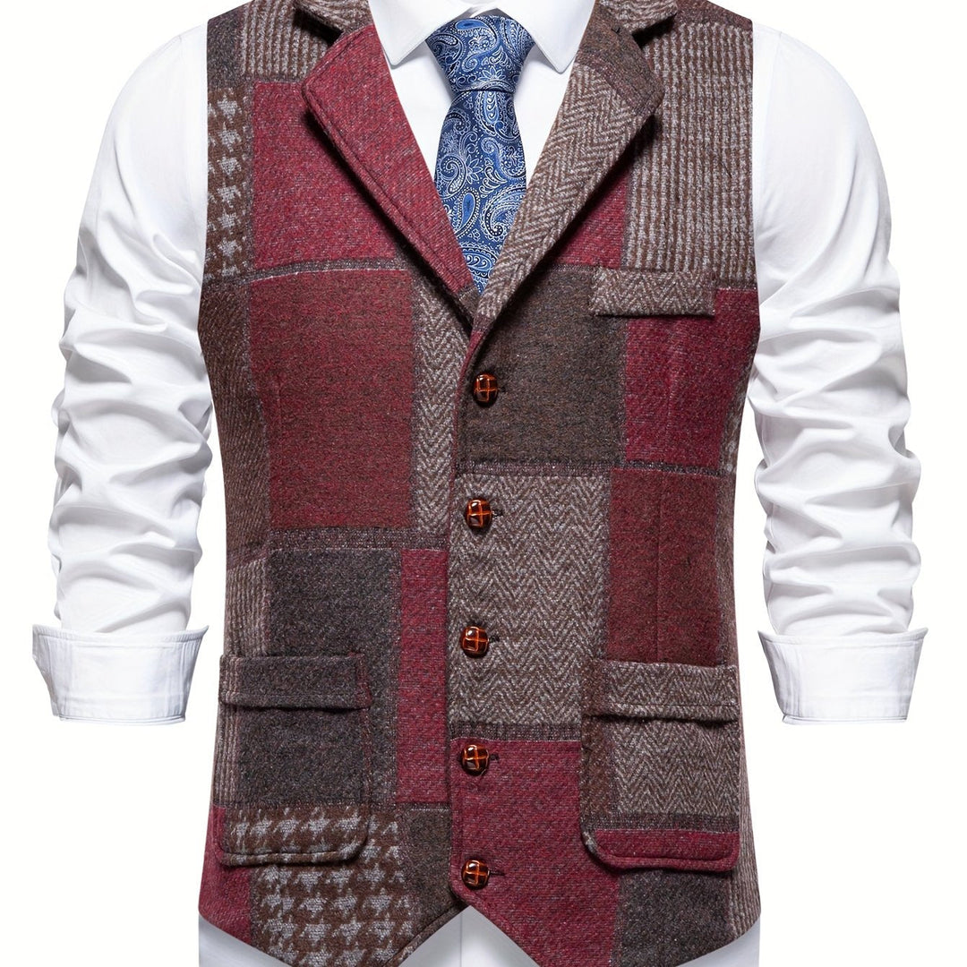 Tobias | Kamizelka w stylu patchwork