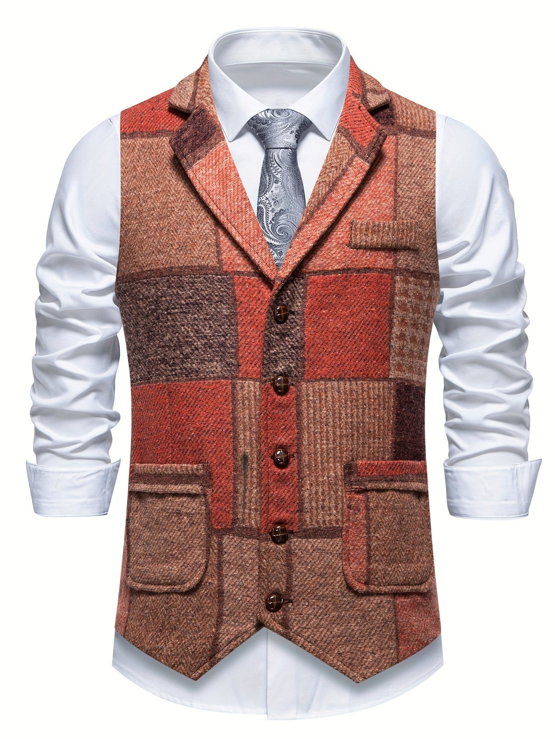 Tobias | Kamizelka w stylu patchwork