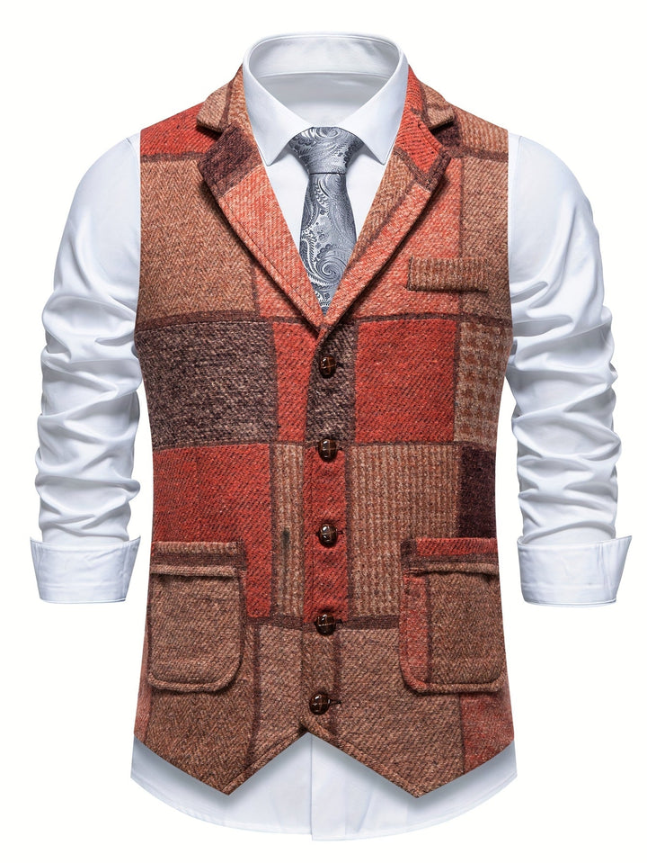 Tobias | Kamizelka w stylu patchwork
