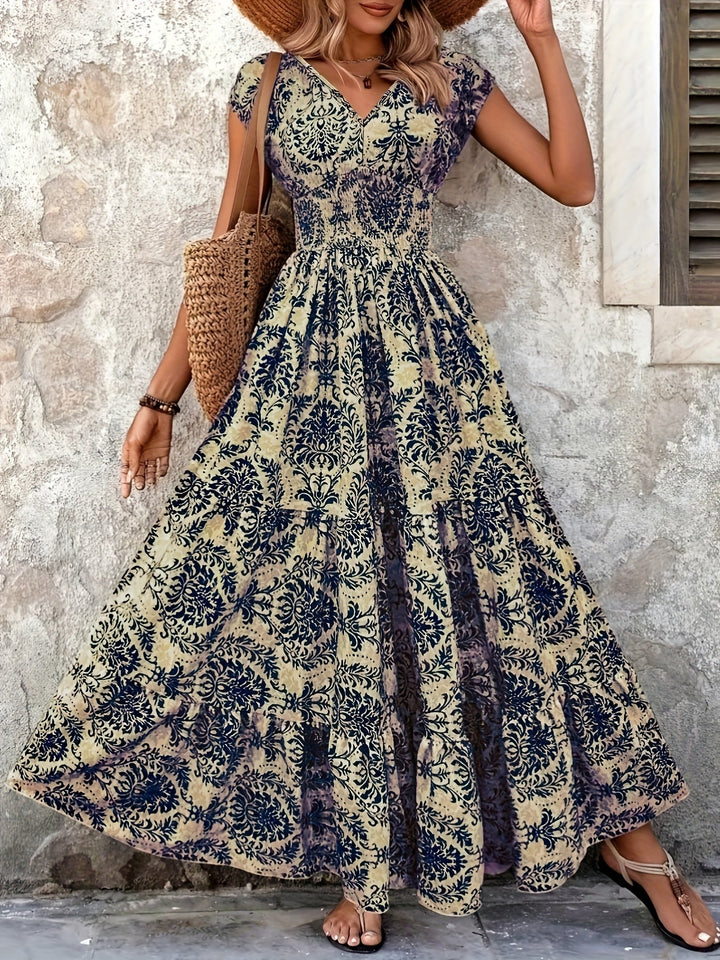 Lorena | Swobodna Boho Maxi Sukienka