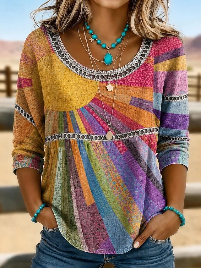 Rosalie | Boho Top z Oczkami