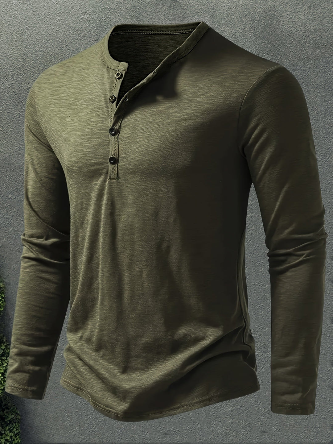Dalton | Klasyczny Henley z Guzikami