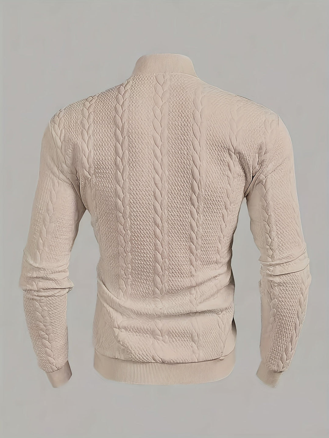 Merritt | Teksturowany Sweter z Wysokim Kołnierzem