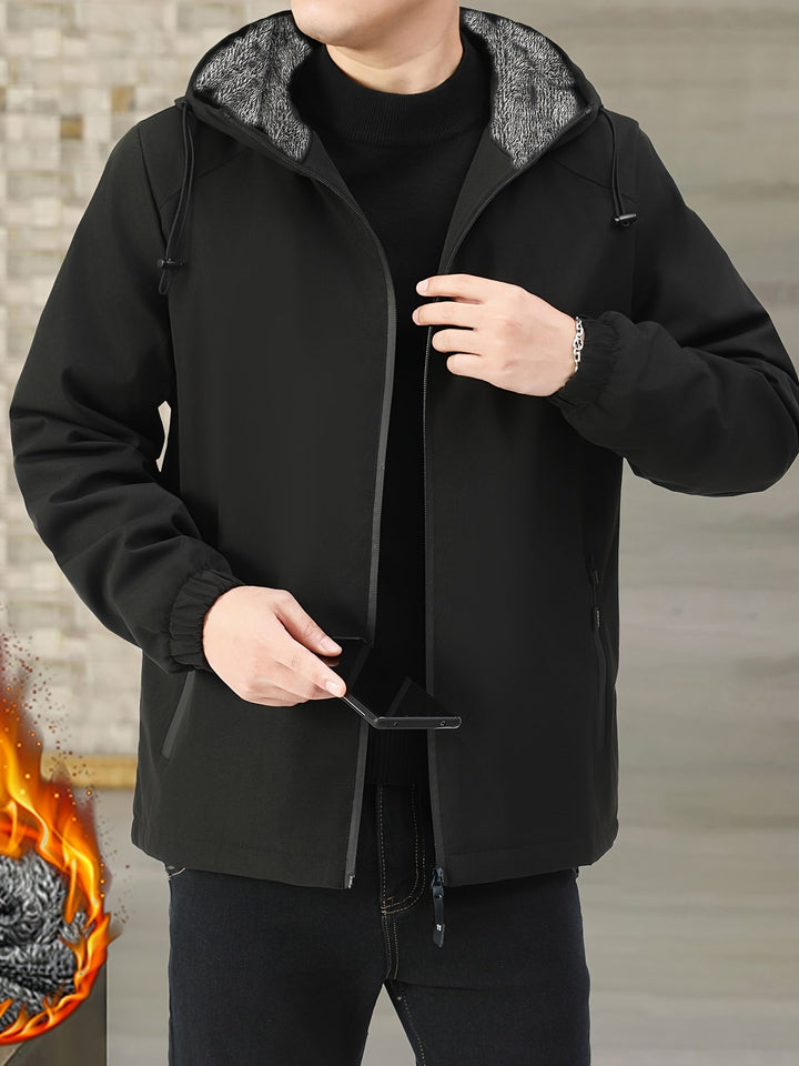Victor | Przytulna Kurtka z Kapturem z Fleece