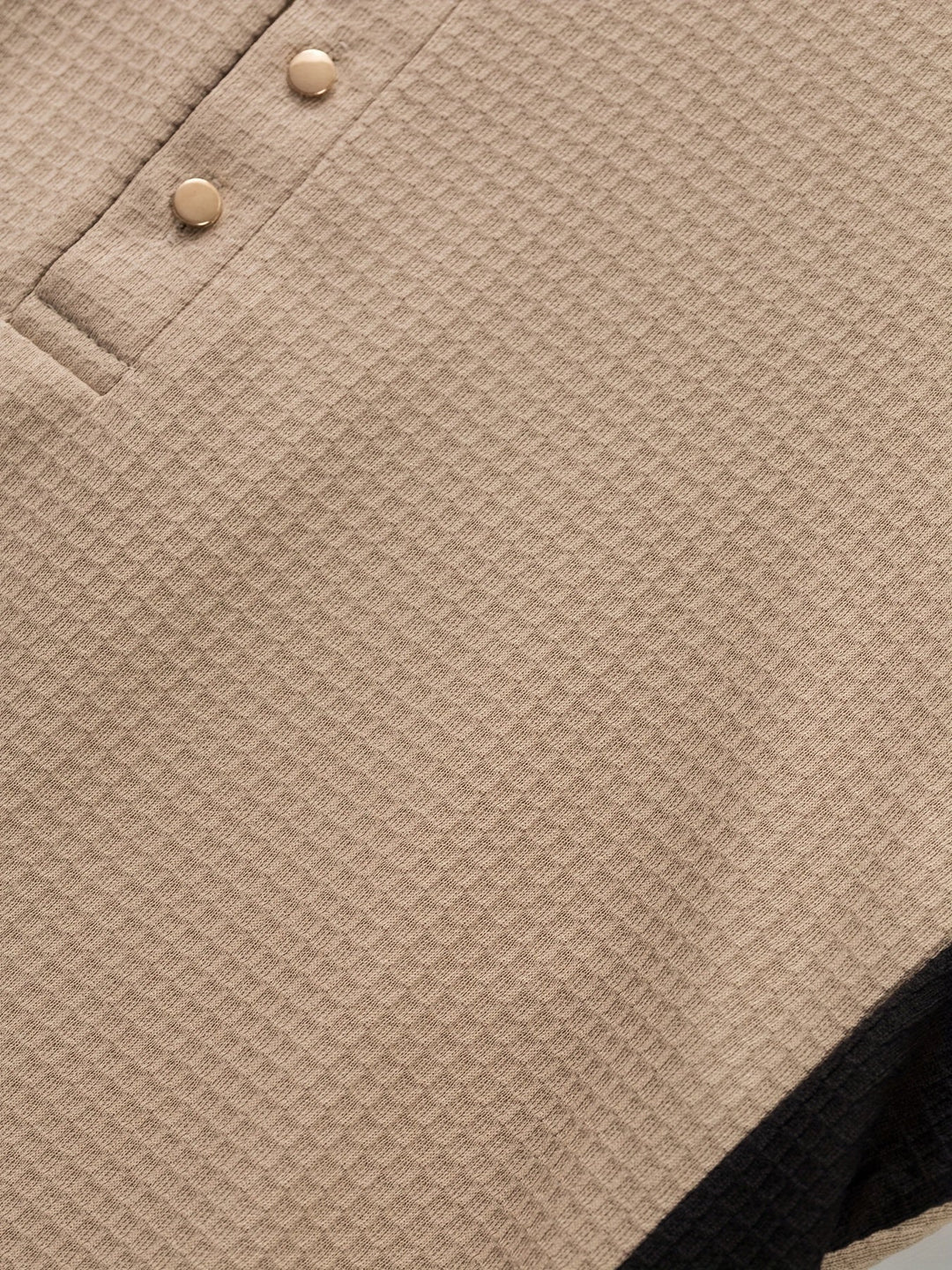 Curtis | Teksturowany longsleeve Henley