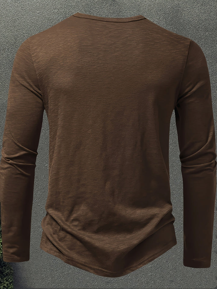 Dalton | Klasyczny Henley z Guzikami