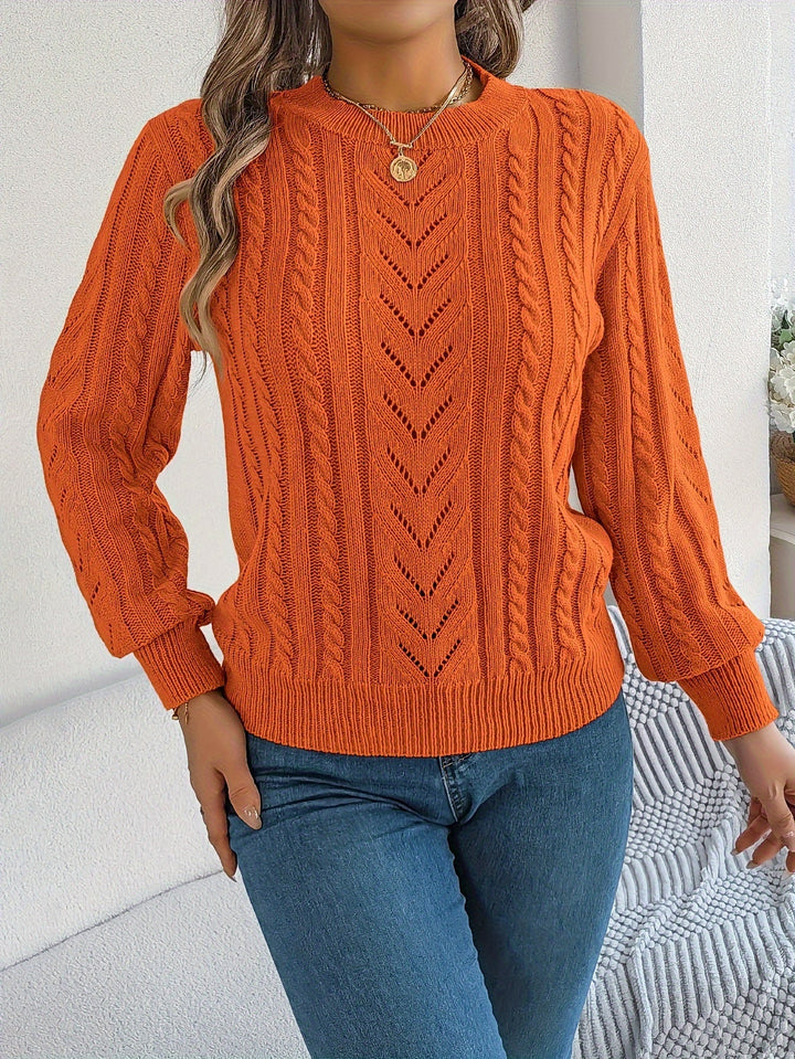 Blythe | Sweter z Warkoczowym Wzorem